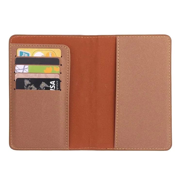 Frosted Pu Multi Card Passport Holder Travel Abroad Sky Blue