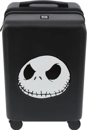 FUL Disney The Nightmare Before Christmas 22.5 Inch Carry On Luggage with Spinner Wheels, Black