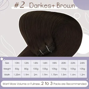 Full Shine Straight Remy Hair Weft Extensions Sew in Weft Hair Extensions Full Head Double Weft and Long Hair Extension Storage Bag With Hair Extension Hanger
