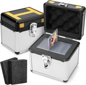 FunGuys Toploader Storage Box, Sports Card Storage Case, Top Loader Card Storage, Top Loader Storage Boxes, Trading Card Case Holds 70  Card, One Touch Card Holder