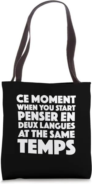 Funny French Language Student Professor Francais Learner Tote Bag