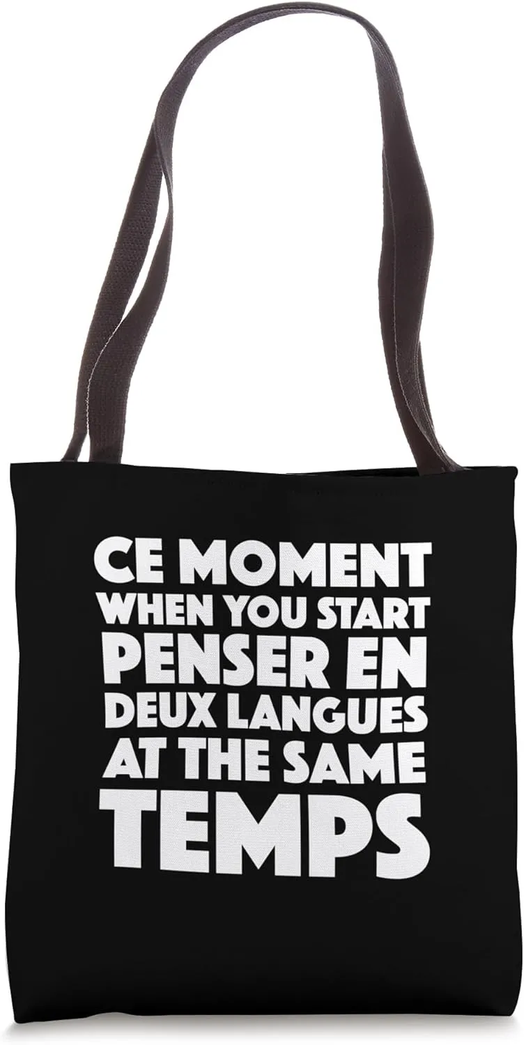 Funny French Language Student Professor Francais Learner Tote Bag