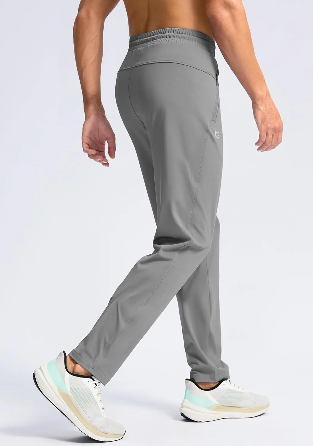 G Gradual Men's 30"/32"/34"/36" Inseam Tall Sweatpants with Zipper Pockets Stretch Long Joggers Athletic Workout Pants Men