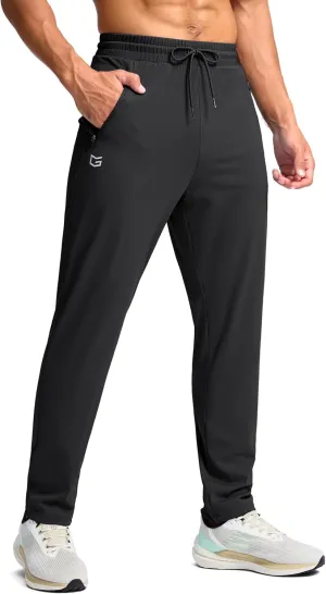 G Gradual Men's 30"/32"/34"/36" Inseam Tall Sweatpants with Zipper Pockets Stretch Long Joggers Athletic Workout Pants Men