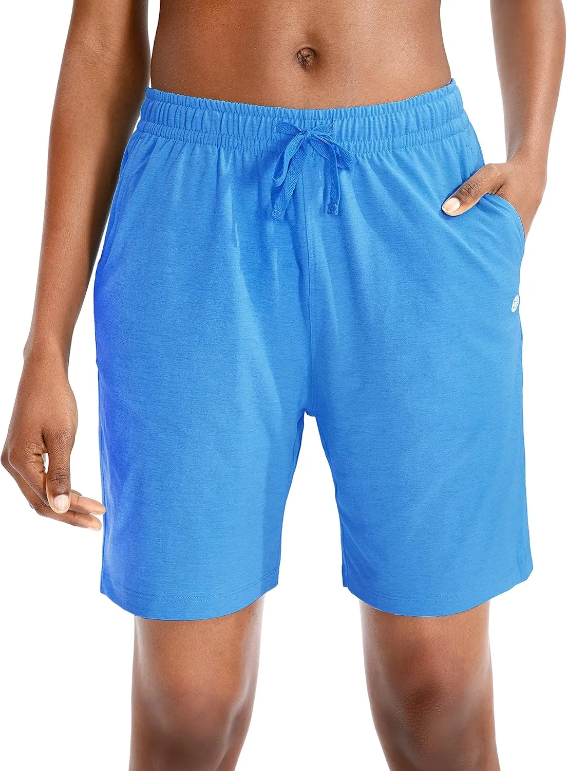 G Gradual Women's Bermuda Shorts Jersey Shorts with Deep Pockets 7" Long Shorts for Women Lounge Walking Athletic