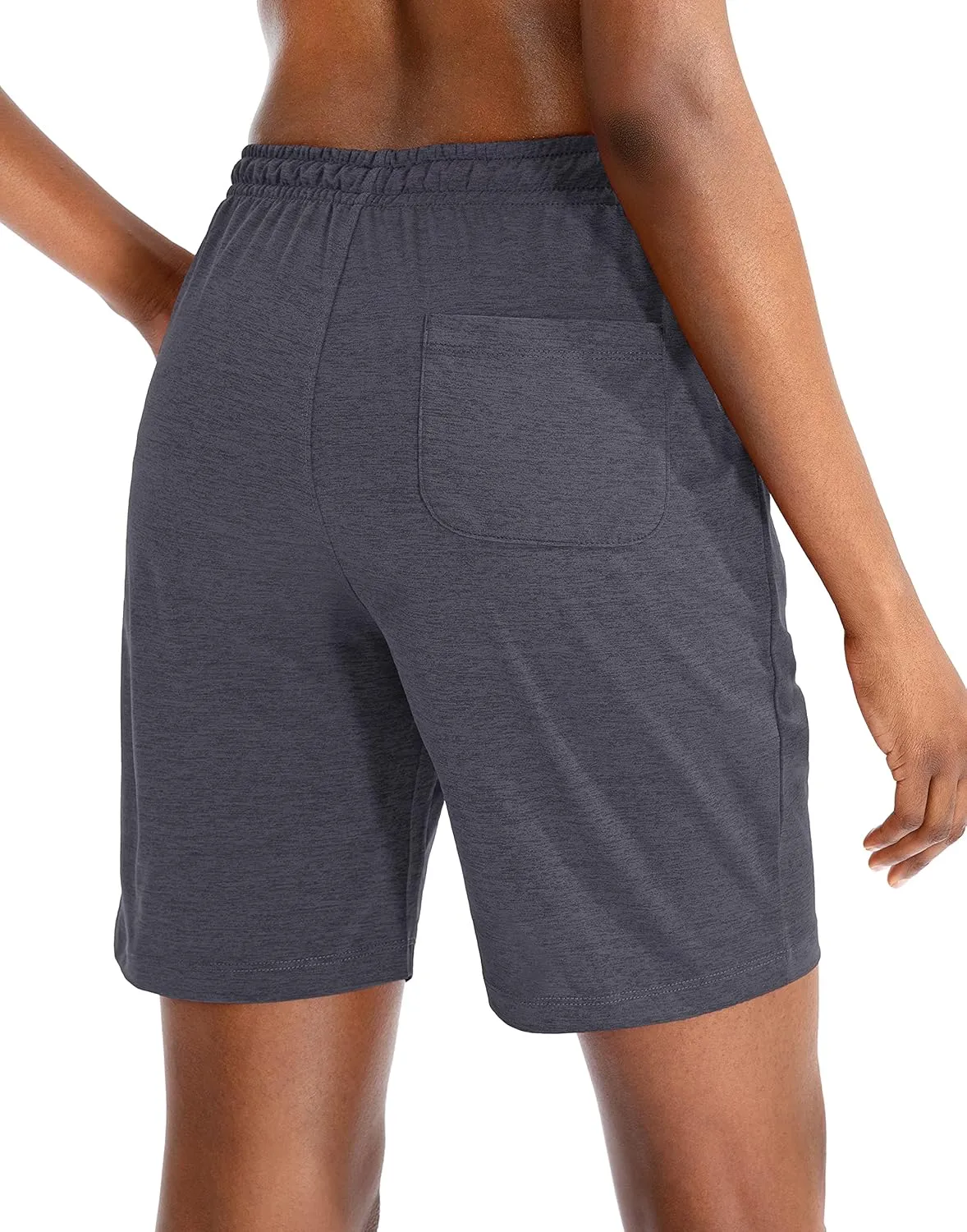 G Gradual Women's Bermuda Shorts Jersey Shorts with Deep Pockets 7" Long Shorts for Women Lounge Walking Athletic