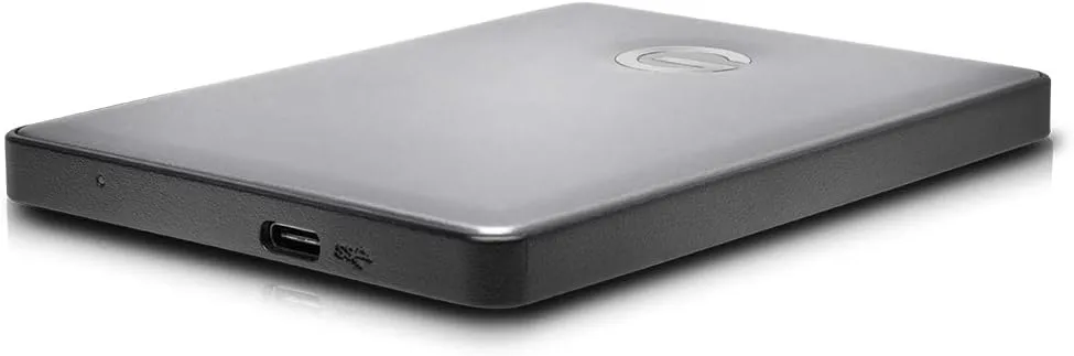 G-Technology 1TB G-DRIVE Mobile USB-C (USB 3.1) Portable External Hard Drive, Space Gray - 0G10265