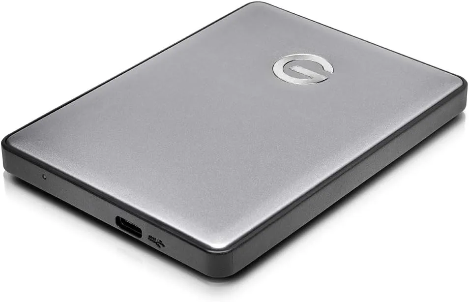G-Technology 1TB G-DRIVE Mobile USB-C (USB 3.1) Portable External Hard Drive, Space Gray - 0G10265