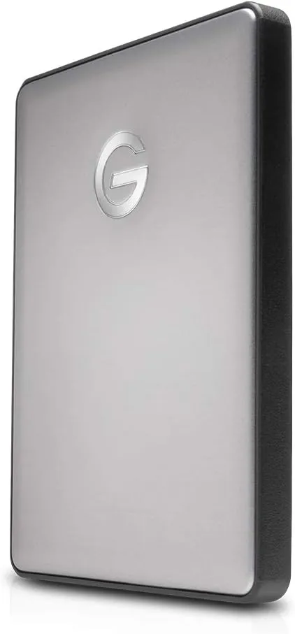 G-Technology 1TB G-DRIVE Mobile USB-C (USB 3.1) Portable External Hard Drive, Space Gray - 0G10265