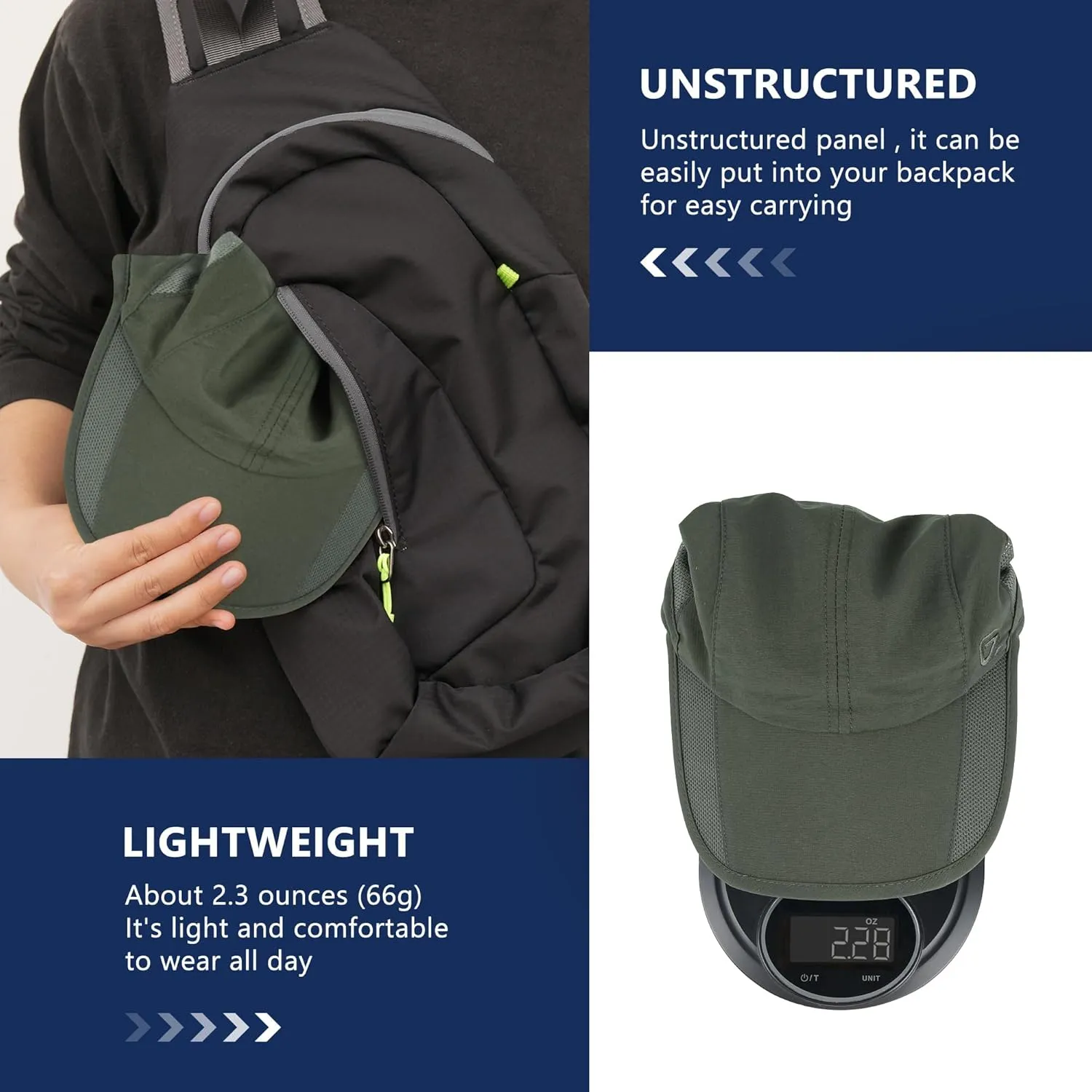 GADIEMKENSD Quick Dry Run Hat Cooling Breathable Mesh