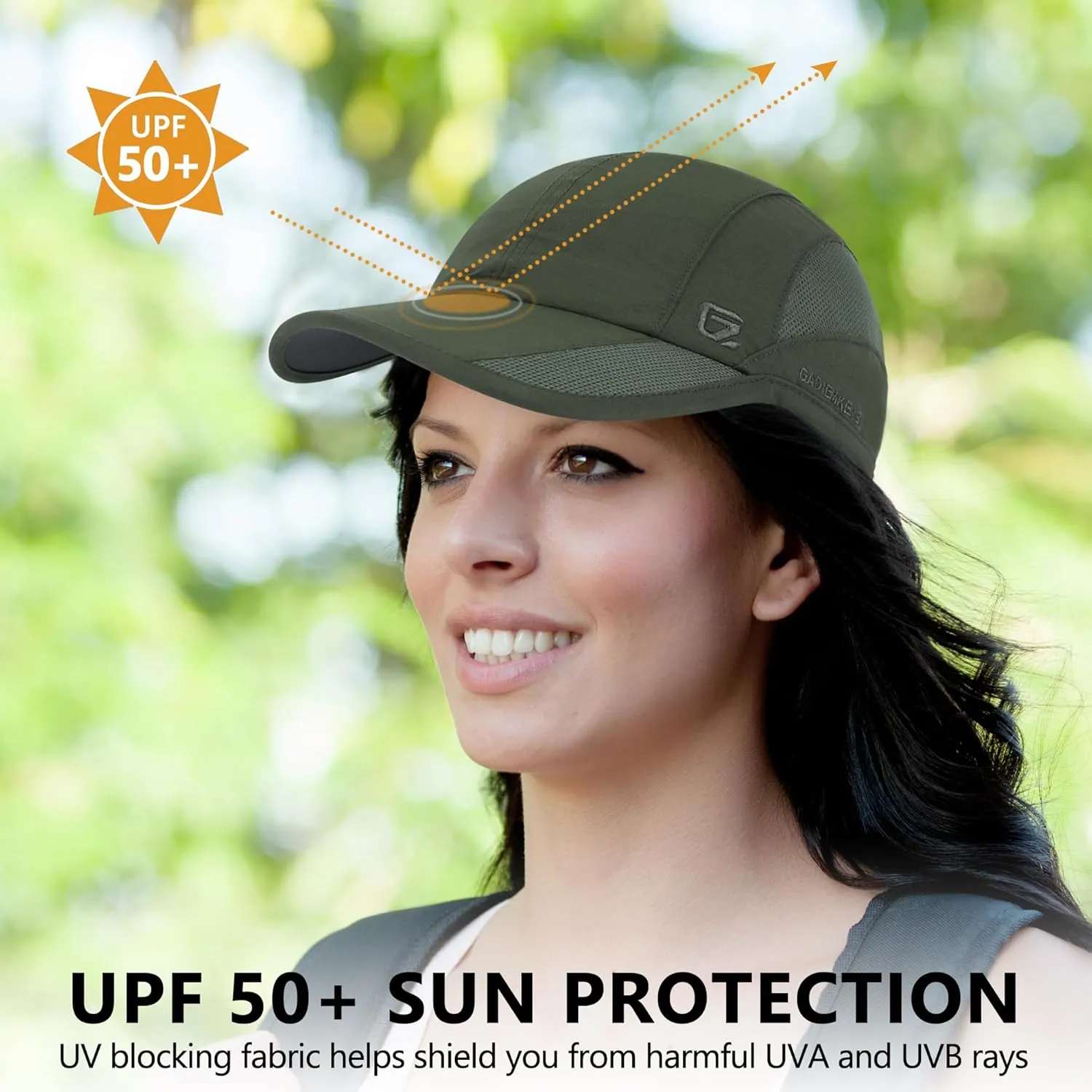 GADIEMKENSD Quick Dry Run Hat Cooling Breathable Mesh