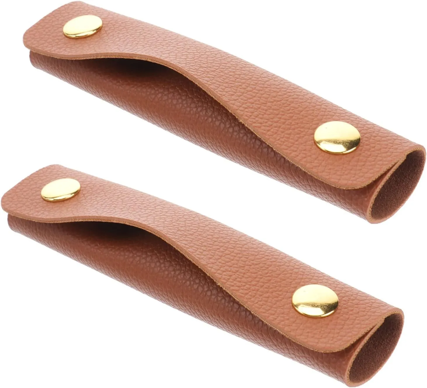 GALPADA 2pcs Handbag Handle Leather Wrap Covers Purse Wallet Handle Protectors Saddle Craft Straps Purse Making Supplies Brown