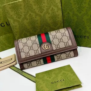 GC614 Ophidia GG Chain Wallet / 7.5"W x 4"H x 1.5"D