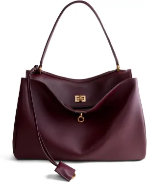 Genuine Leather Tote Bag for Women: Soft Leather Shoulder Handbags for Ladies - Large Satchel Purse for Travel Work