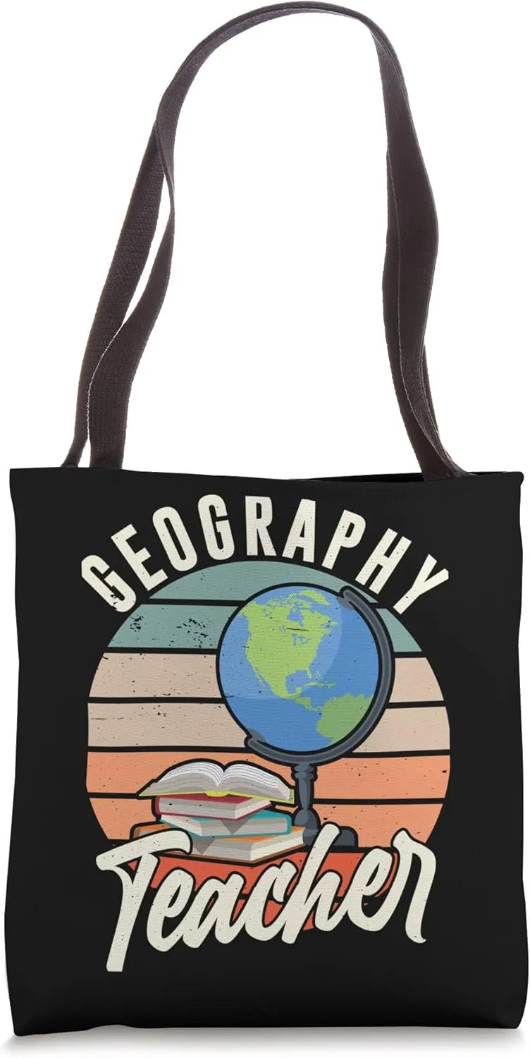 Geography Teacher Geographer Student Geographic Tote Bag