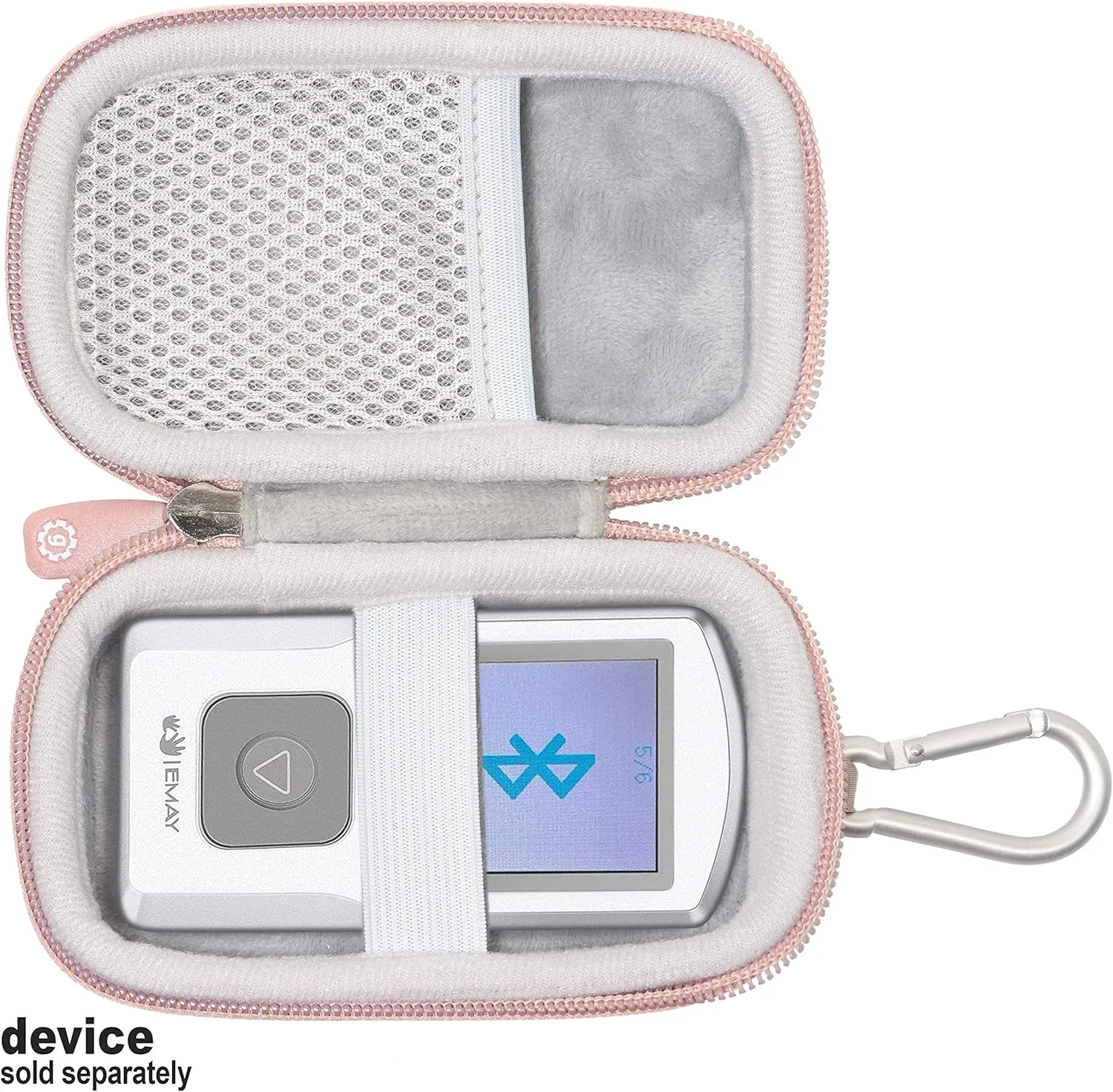 GETGEAR case for EKG/ECG Heart Rate Monitor Like SonoHealth, EMAY, OXPROVO, CONTEC, Facelake (Purple) Note: CASE ONLY
