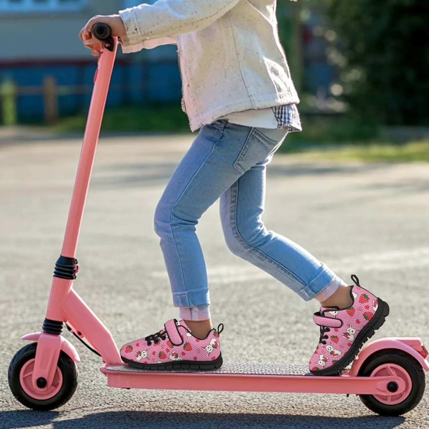 Girls Running Sports Shoes Breathable Kids Athletic Causal Shoes for Daily Wear