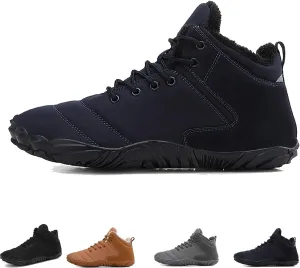 Glacia Barefoot Shoes Winter for Women Men, Wide Toe Box Minimalist Waterproof Hiking Warm Snow Boots Sneakers