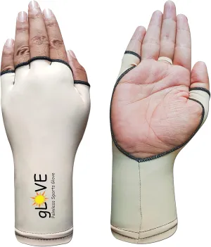 gLOVE Palmless Sleeve Sports UPF 50  98% UV Block Tennis, Golf, Fishing, Outdoor Sports Open Palm Sun Protection for Hands