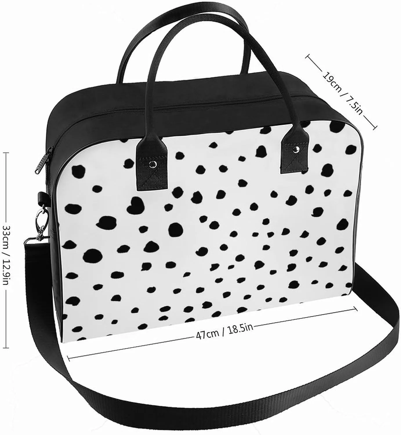 Green Boston Terrier Dogs Fashionable Large Capacity Travel Handbag Unisex
