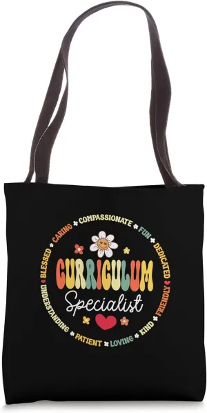 Groovy Curriculum Specialist Appreciation Back to School Tote Bag