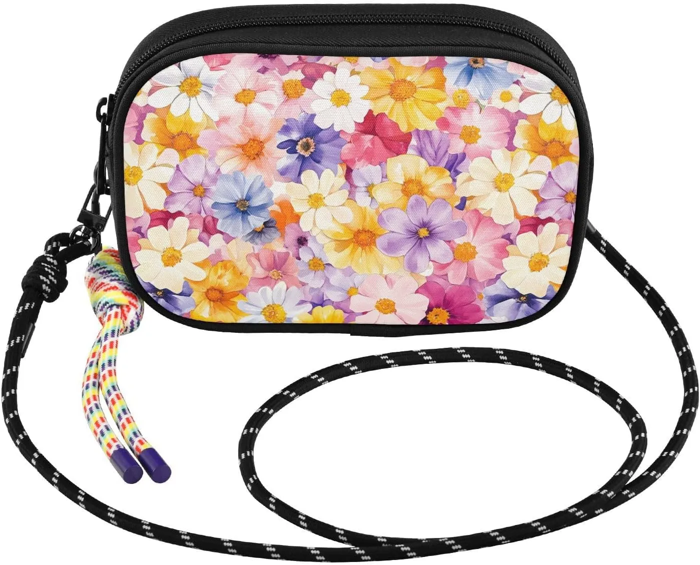 GuoChe Crossbody Wallet Purse Men Fashion with Adjustable Strap Small Handbags Walk dog