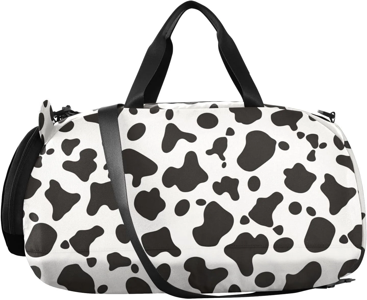 GuoChe Small Black Crossbody Purse with Shoes Compartment Practical Over Shoulder Purse for Walk dog