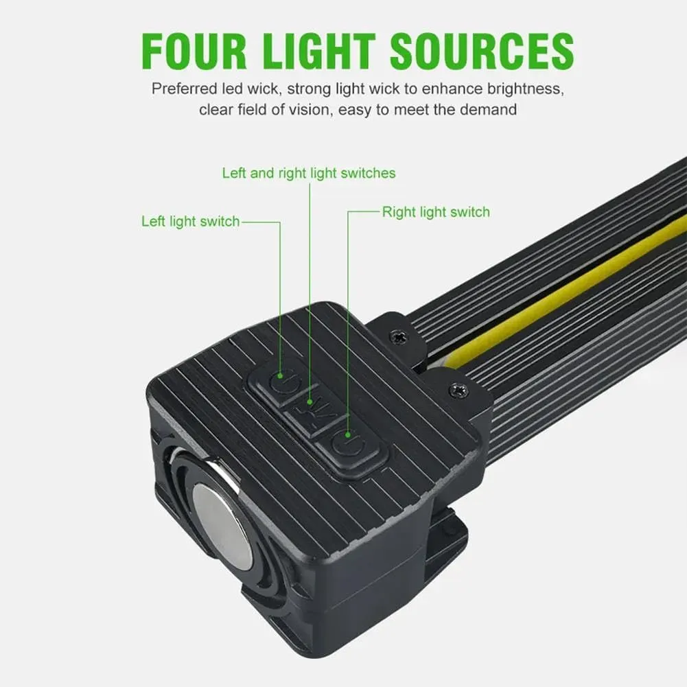Gym Lamp for Posing - 2PCS Posing Lamp, Portable Magnet LED Flashlight with Hook, Handheld Flashlights USB Rechargeable Worklight, 180 Degree Folding Work Light, Camping Light, 7th Gear Dimming