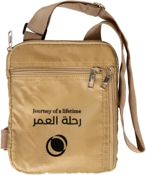 Hajj & Umrah Chest Bag | Crossbody Belt | For Men, Women, Unisex | For Comfort Travel | Adjustable Polyester Strap | Nylon Bag | Breathable Mesh | Water Resistant