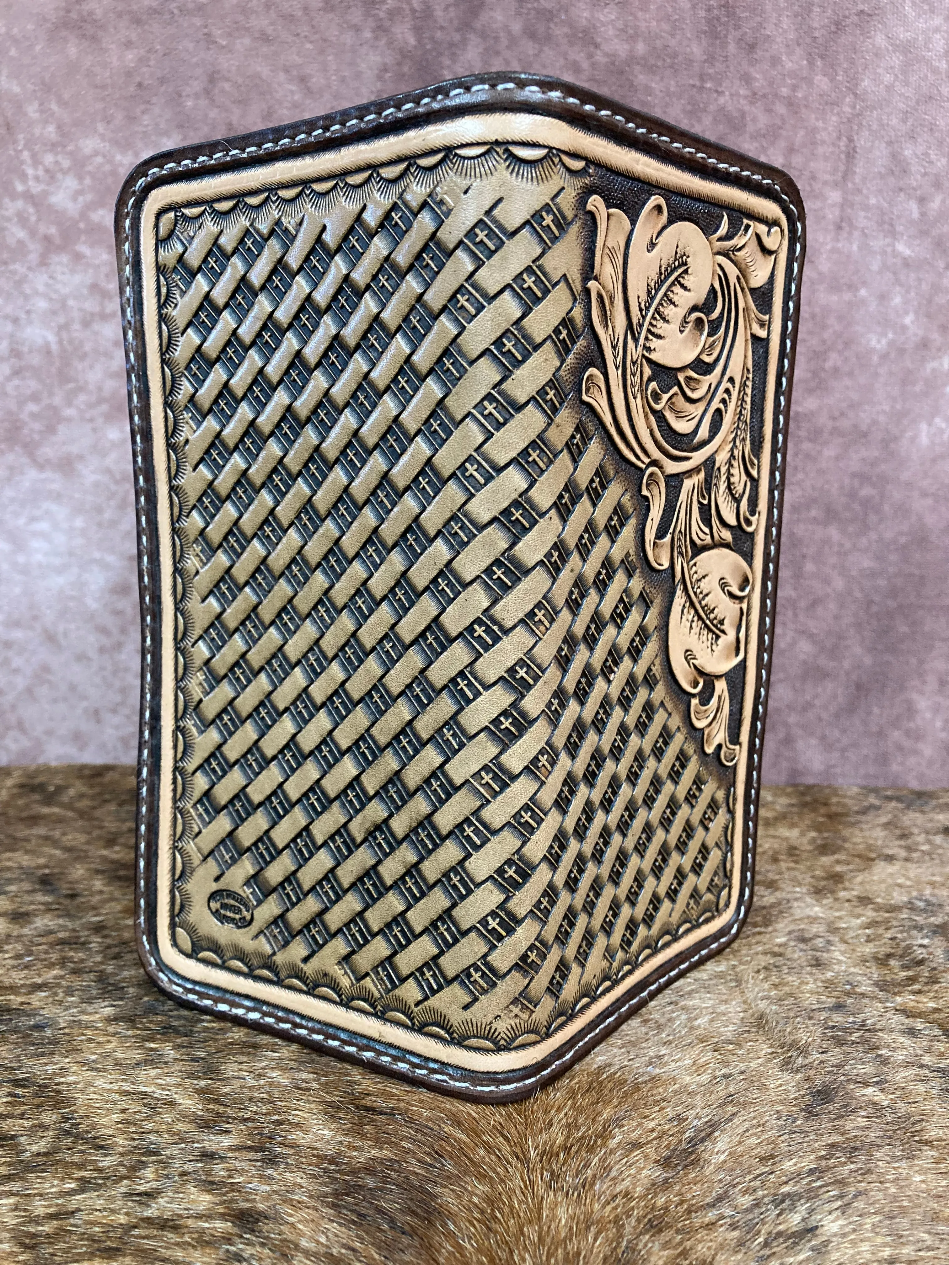 Hand Tooled Roper Wallet