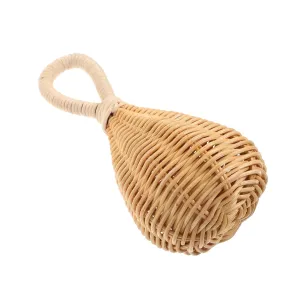Handmade Rattan Baby Hand Rattle Newborn Handheld Shaker Soft Rattle Toy Woven Handbell Educational Toy for Boys and Girls