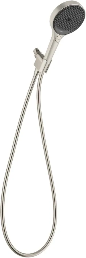 hansgrohe Rainfinity 5-inch Handheld Shower Head Set 3-Spray PowderRain, Intense PowderRain, MonoRain with Hose in Brushed Nickel, 1.75 GPM, 26914821