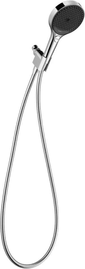 hansgrohe Rainfinity 5-inch Handheld Shower Head Set 3-Spray PowderRain, Intense PowderRain, MonoRain with Hose in Chrome, 1.75 GPM, 26914001