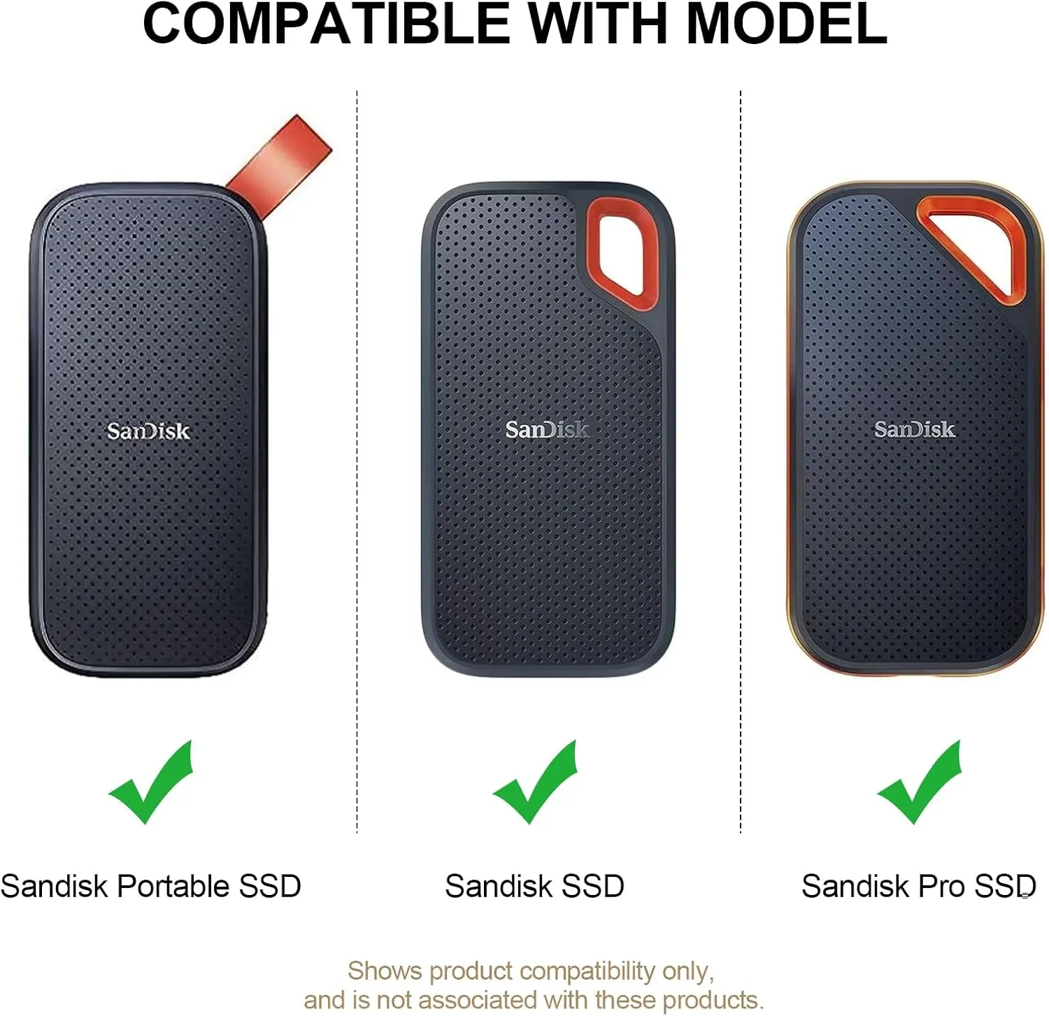 Hard Case for SanDisk Extreme Pro/SanDisk Extreme External SSD 500GB 1TB 2TB Travel Case Storage Bag(White)