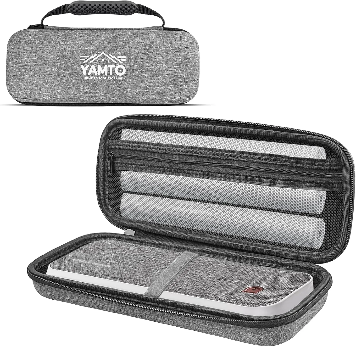 Hard Shell Portable Printer Carrying Case fits for Jadens/Munbyn ITP01 Wireless Portable Printer,Shockproof Travel-Ready Storage Bag to Organize The Portable Thermal Printers and Accessories