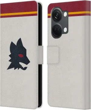 Head Case Designs Officially Licensed AS Roma Away 2020/21 Crest Kit Leather Book Wallet Case Cover Compatible with OnePlus Nord 3 5G