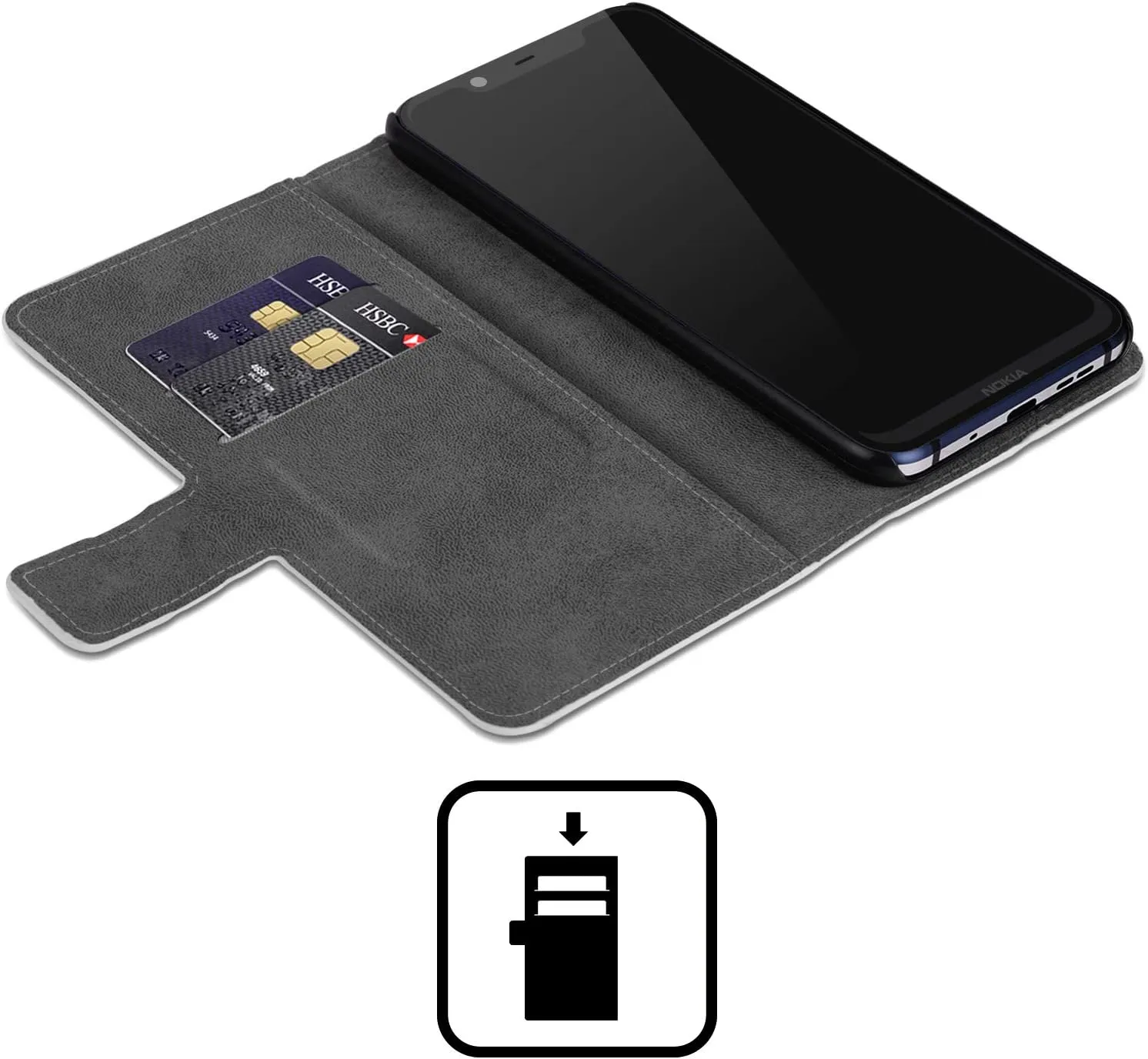 Head Case Designs Officially Licensed Cobra Kai John Lawrence WWD Composed Art Leather Book Wallet Case Cover Compatible with Nokia G42
