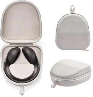Headphones Case for Beats Studio Pro/Beats Studio 3/Beats Solo Pro/Beats Solo 2/Beats Solo 3/Beats Solo 4 Easy to Carry Portable Headset Travel Bag (Light gray)