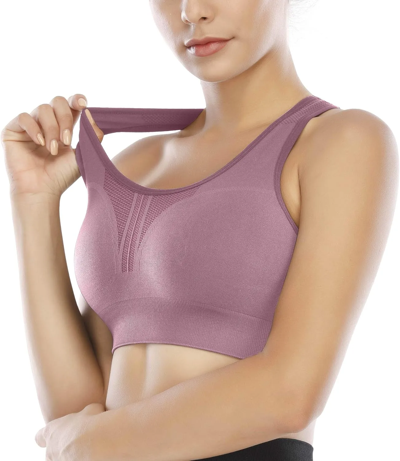 Heathyoga High Impact Sports Bras for Women High Support Padded Sports Bra Workout Bras for Women Racerback Bra for Yoga