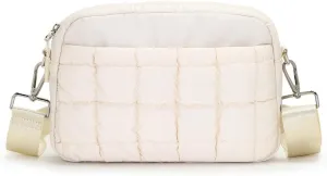 Herald Small Puffer Crossbody Bags for Women, Lightweight Nylon Quilted Shoulder Purse Handbag with Multiple Pockets