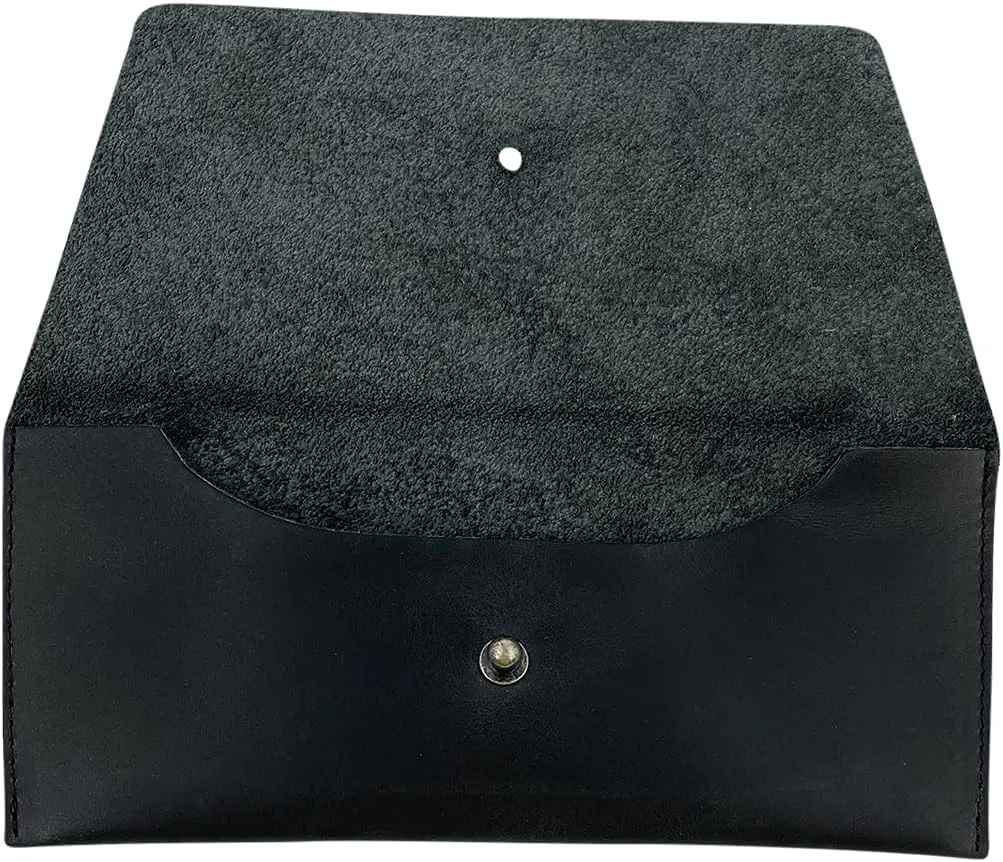 Hide & Drink, Long Utility Pouch Handmade from Full Grain Leather, Stylish Wallet for Carrying and Storing Cash, Coins, Cards