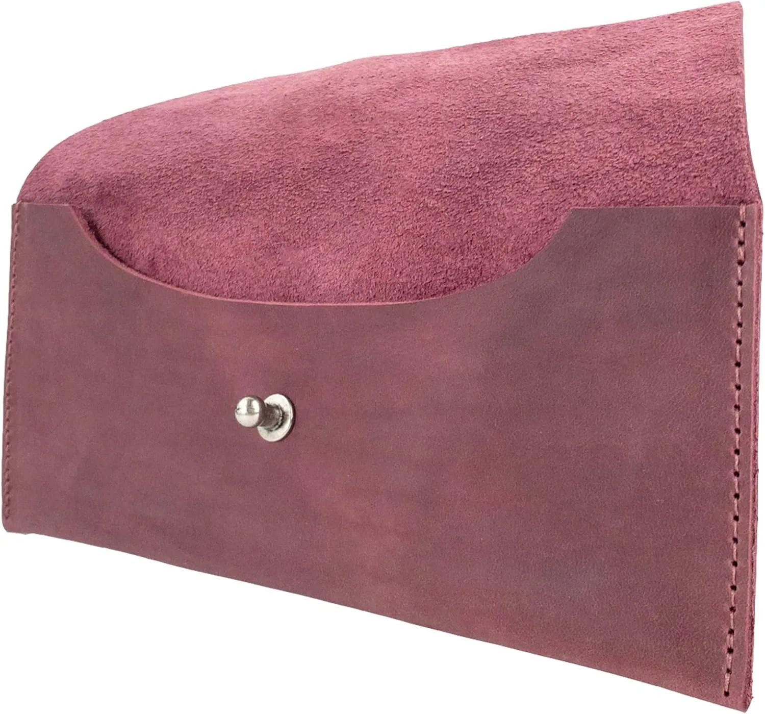 Hide & Drink, Long Utility Pouch Handmade from Full Grain Leather, Stylish Wallet for Carrying and Storing Cash, Coins, Cards