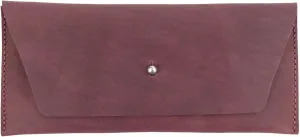 Hide & Drink, Long Utility Pouch Handmade from Full Grain Leather, Stylish Wallet for Carrying and Storing Cash, Coins, Cards
