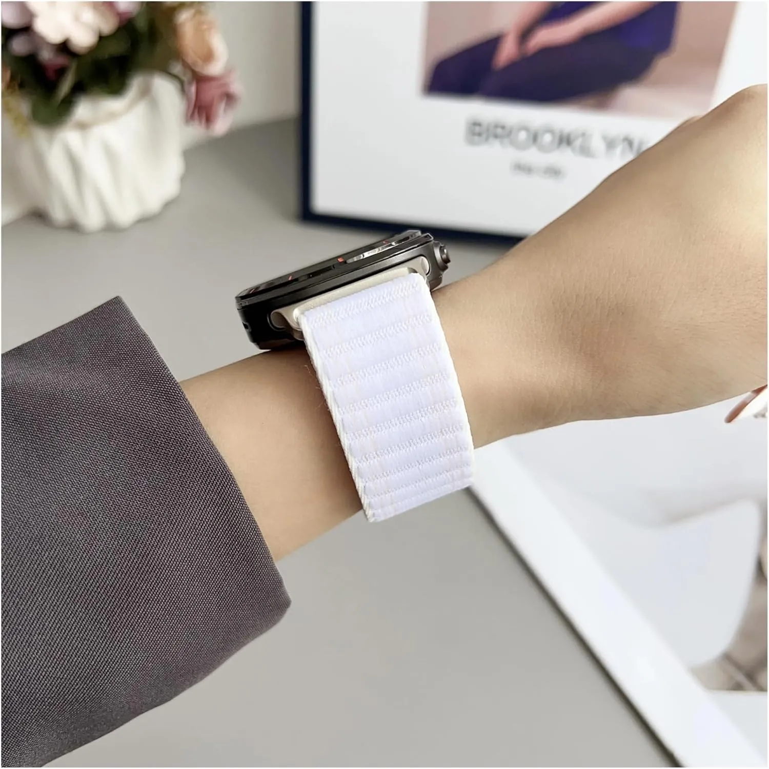 High Density Nylon Loop Strap For Samsung Galaxy Watch Ultra 47mm Sports Adjustable Bracelet Wristband For Galaxy Watch 7 Ultra Band Correa Watchbands