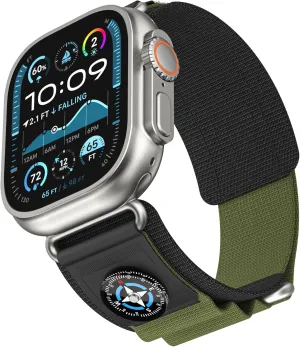 High Density Nylon Watch Band For Apple Watch Band 49mm 45mm 44mm Rubber Watchbands 10th 46mm 42mm Mountaineering Sports Strap