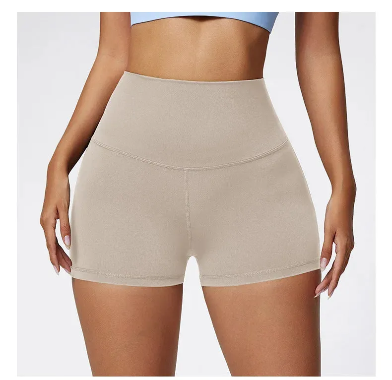 High-Waist Breathable Yoga Shorts