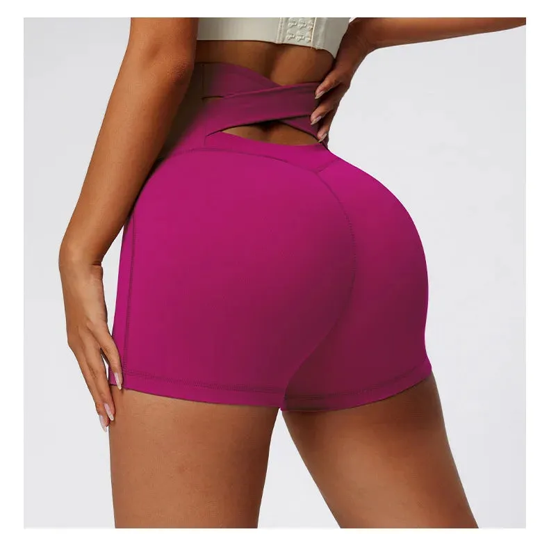 High-Waist Breathable Yoga Shorts