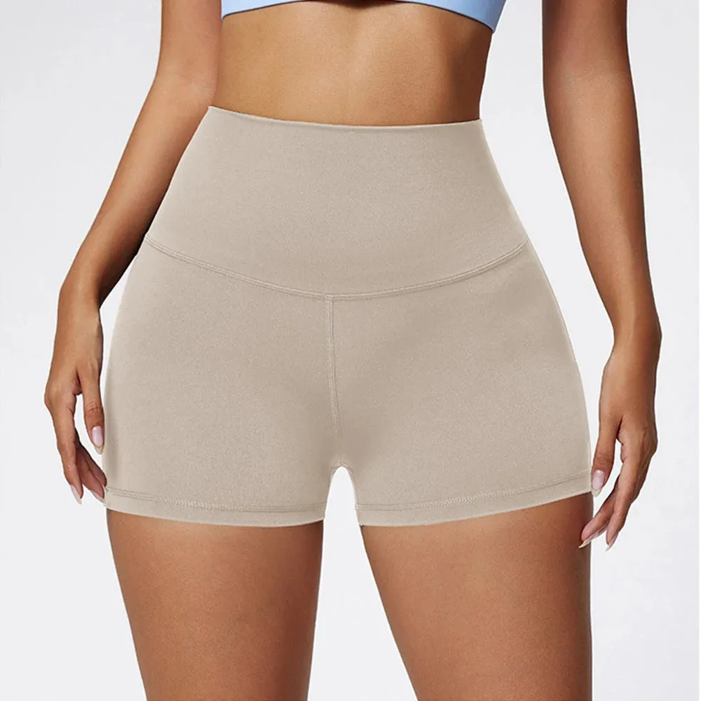 High-Waist Breathable Yoga Shorts