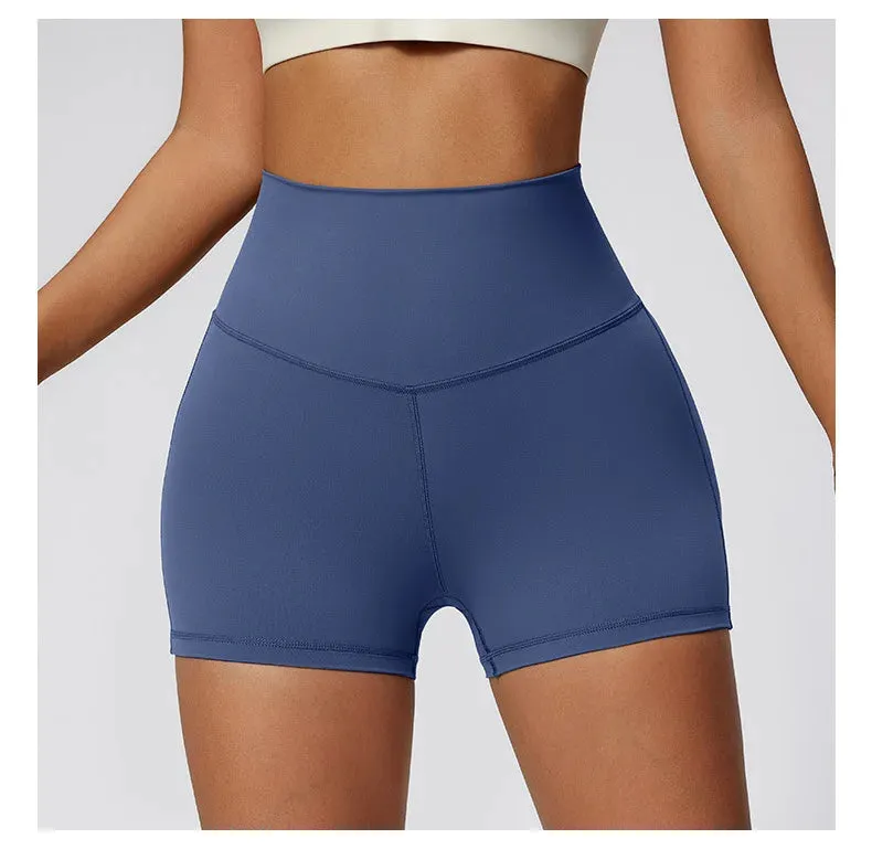 High-Waist Breathable Yoga Shorts