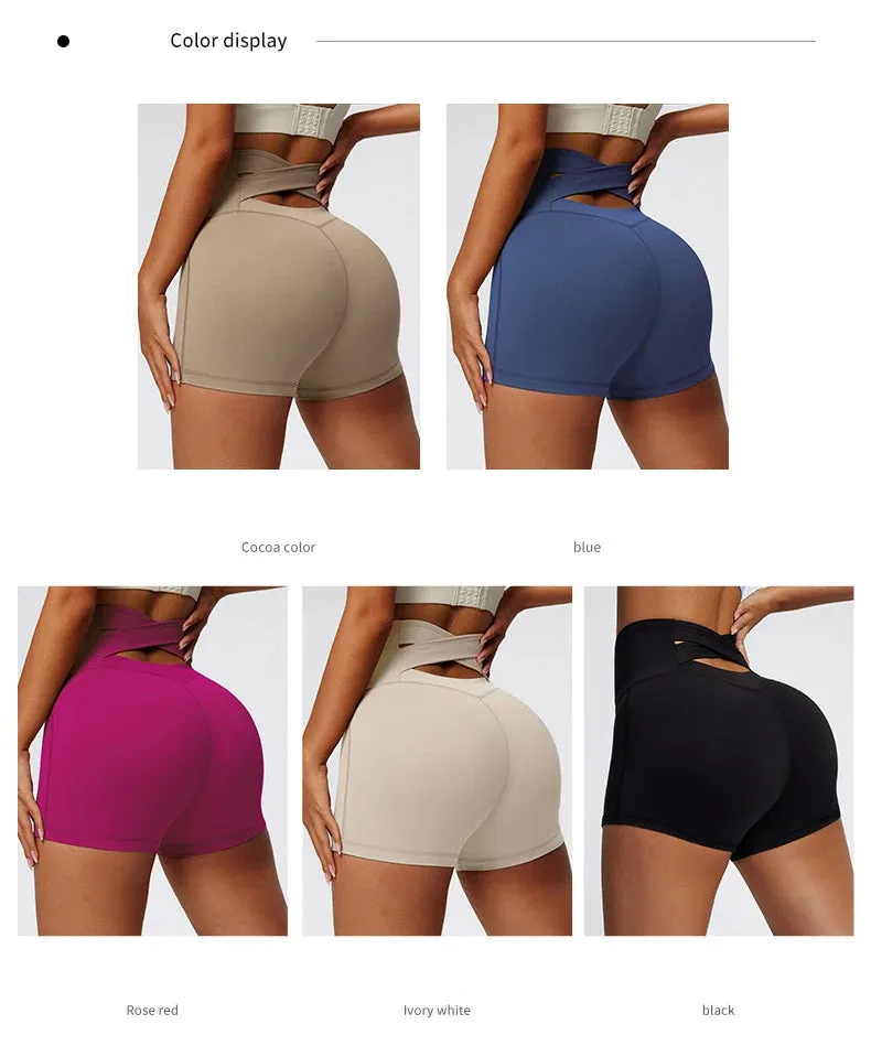 High-Waist Breathable Yoga Shorts